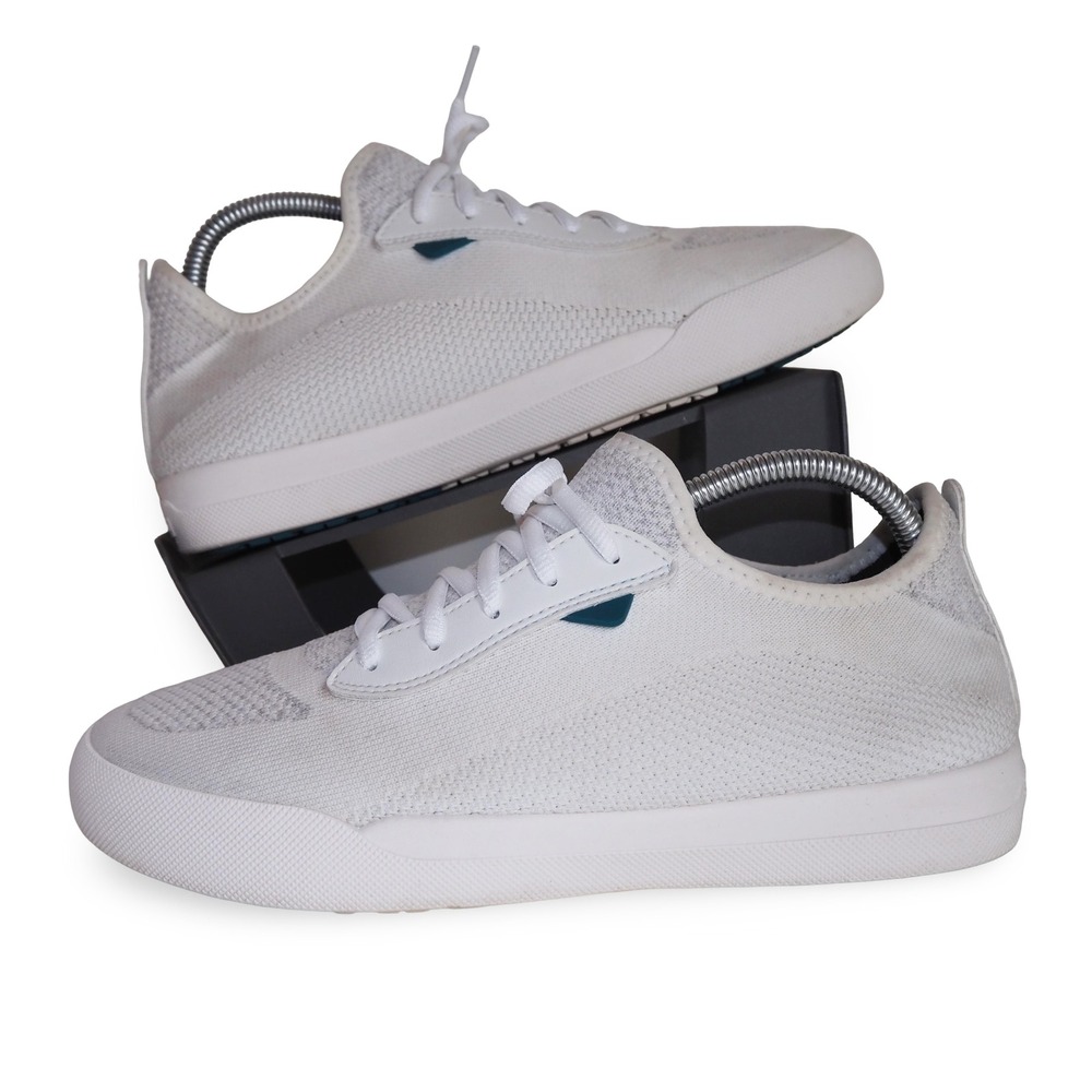 Vessi Weekend Waterproof Knit Sneakers Womens 9 Marble White Low Top Shoes